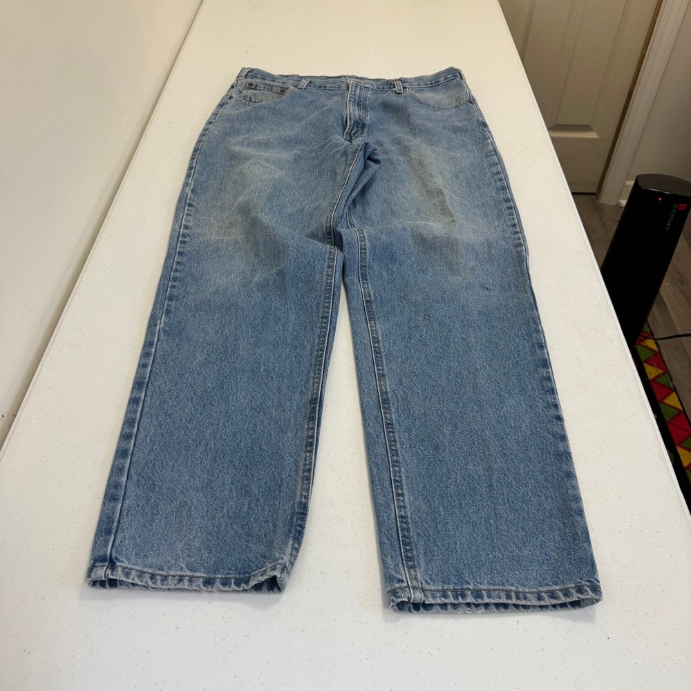 Carhartt B17 STW Relaxed Fit Straight‎ Leg Jeans Blue Stonewash Mens 38x32